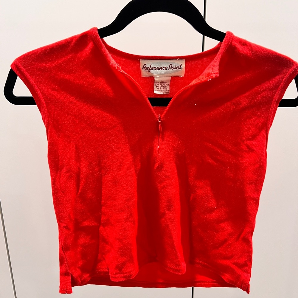Reference Point Red Women's Crop Top